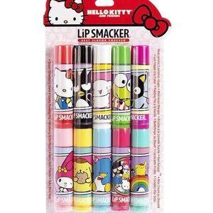10 New Lip Smacker Sanrio Hello Kitty & Friends Lip Balm Pack NWT